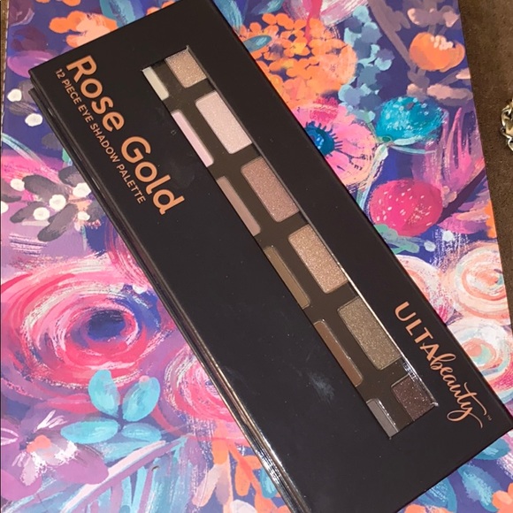 Ulta Beauty Makeup Ulta Rose Gold 12 Piece Eyeshadow Palette W Brush Poshmark